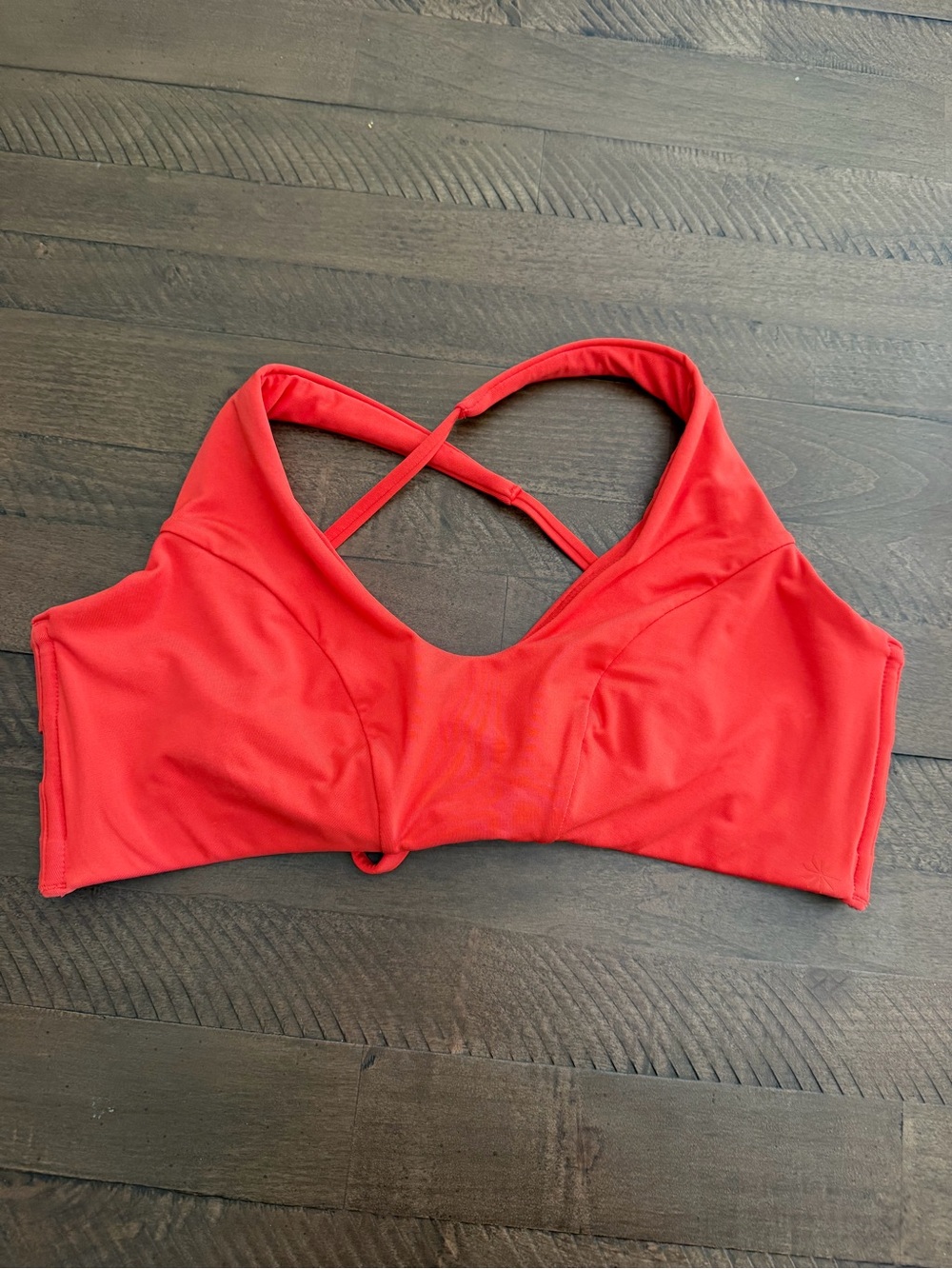 Athleta bikini top red orange M